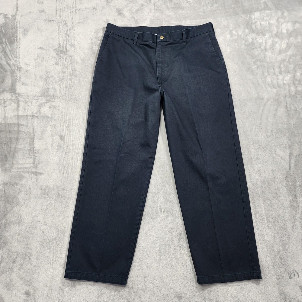 Timber Creek By‎ Wrangler Pants Mens 38x30 Blue Regular Flat Front Chino Casual